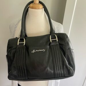 Gorgeous buttery soft black leather satchel - Like New Condition